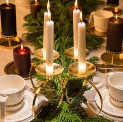 Aarikka Pöytälukki kynttilänjalka messinki