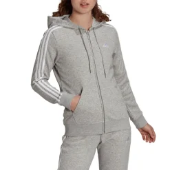 Adidas collegetakki 3S ft fz hoody w GL0802