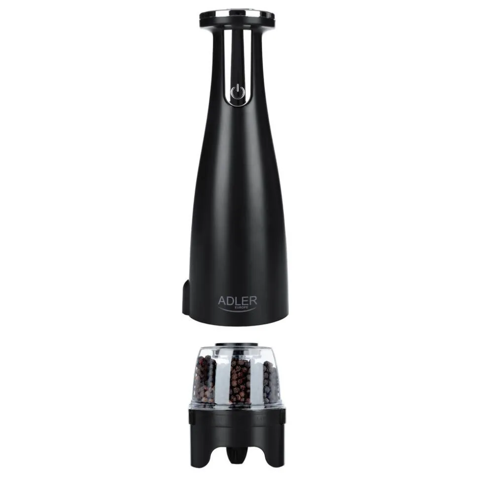 Adler suola- ja pippurimylly elektroninen musta
