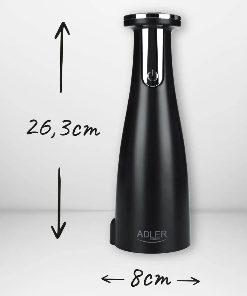 Adler suola- ja pippurimylly elektroninen musta