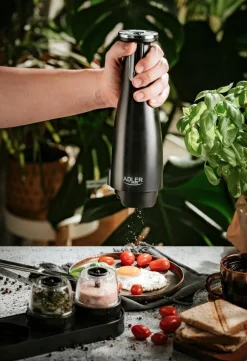 Adler suola- ja pippurimylly elektroninen musta