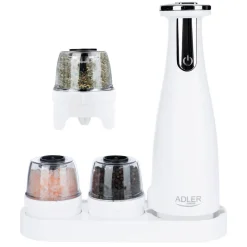 Adler suola- ja pippurimylly elektroninen valkoinen