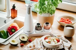 Adler suola- ja pippurimylly elektroninen valkoinen