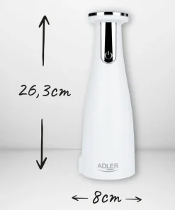 Adler suola- ja pippurimylly elektroninen valkoinen