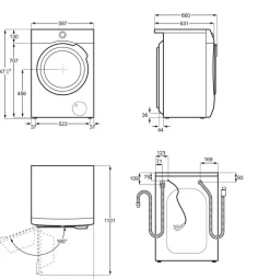 Aeg kuivaava pesukone 6/9 kg LWR732A96K