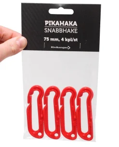 Ahti pikahaka 4 kpl/pkt muovia punainen