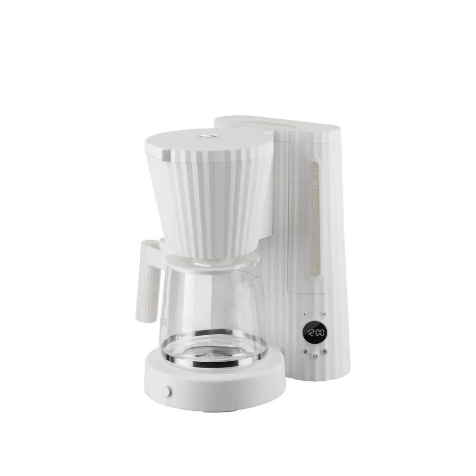Alessi Plisse kahvinkeitin 10 kuppia/1,5 L valkoinen