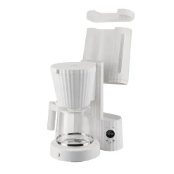 Alessi Plisse kahvinkeitin 10 kuppia/1,5 L valkoinen