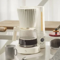 Alessi Plisse kahvinkeitin 10 kuppia/1,5 L valkoinen