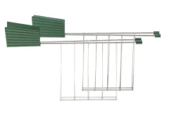 Alessi Plisse leipäteline 2 kpl vihreä