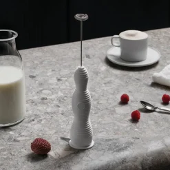 Alessi Pulcina maidonvaahdotin valkoinen