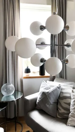 Aneta Lighting Fidelio 12-os. kattovalaisin kromi