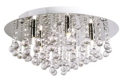 Aneta Lighting kattoplafondi Madelene 50 cm 5-os kromi