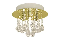 Aneta Lighting kattoplafondi Madelene ø 26 cm messinki