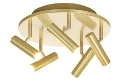 Aneta Lighting kattospotti Artic LED 5-os. pyöreä mattamessinki