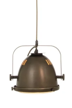 Aneta Lighting kattovalaisin Alaska antiikkipuu/harmaa rauta