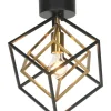 Aneta Lighting plafondi Cubes musta/antiikki
