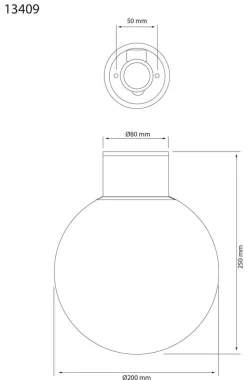Aneta Lighting plafondi ulkovalaisin Saltvik musta/valkoinen