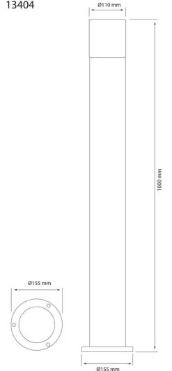 Aneta Lighting pollari ulkovalaisin Lysekil musta/meripihka