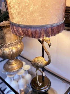 Aneta Lighting pöytävalaisin Flamingo mustakulta/kulta