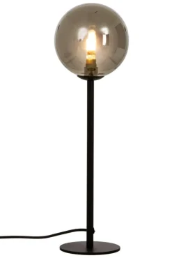 Aneta Lighting pöytävalaisin Molekyl 43 cm musta/savulasi