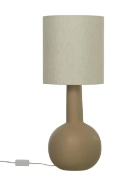 Aneta Lighting pöytävalaisin Eleana ruskea/beige