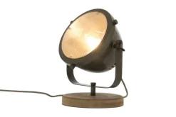 Aneta Lighting pöytävalaisin Alaska mustateräs/puu