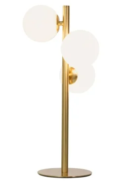 Aneta Lighting pöytävalaisin Molekyl 3-os. mattamessinki