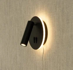 Aneta Lighting seinävalaisin Ace LED musta