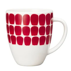 Arabia 24h Tuokio muki 0,34 L puna/valkoinen