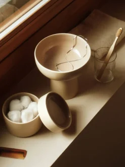 Arabia kannellinen rasia Kirnu 11x10 cm beige