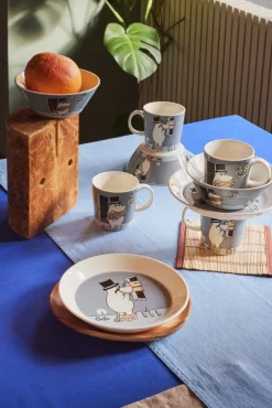 Arabia Muumi lautanen 19 cm Muumipappa harmaa