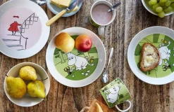 Arabia Muumi Lautanen Muumipeikko nurmenvihreä 19 cm