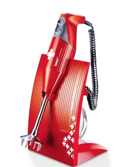 Bamix sauvasekoitin M200 SwissLine punainen Sveitsin lipulla