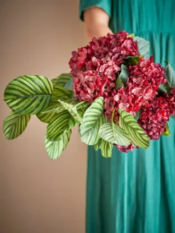 Bloomingville koristeoksa Hydrangea punainen