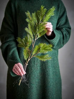 Bloomingville koristeoksa Pine vihreä