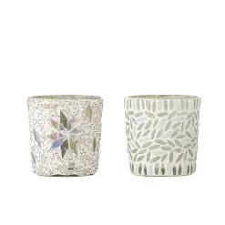 Bloomingville kynttilälyhty Myr valkoinen 2 kpl