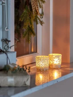 Bloomingville kynttilälyhty Myr valkoinen 2 kpl