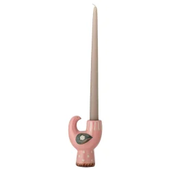 Bloomingville kynttilänjalka Trudy roosa