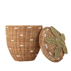 Bloomingville Mini kori Pelino kannella ruskea