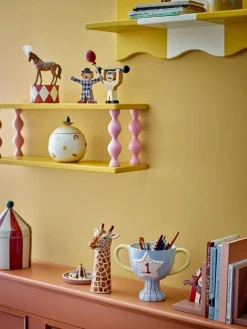 Bloomingville Mini purkki Agnes kannella valkoinen