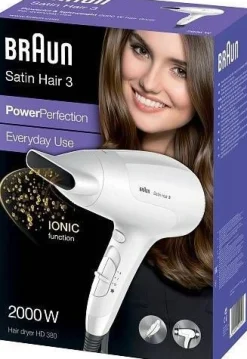 Braun Hiustenkuivain Satin hd380