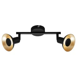 Briloner Kukui kohdevalaisin musta/kulta 25 cm