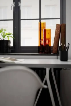 By Rydéns pöytävalaisin Flake 30 cm konjakki