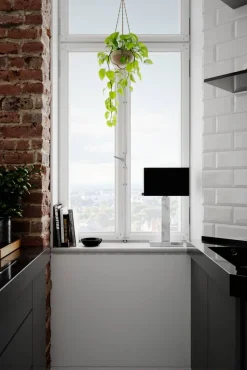 By Rydéns pöytävalaisin Prime 47 cm kromi/musta varjostin