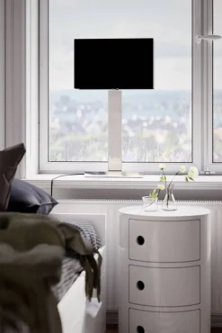 By Rydéns pöytävalaisin Prime 69 cm kromi/musta varjostin