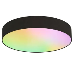 Calex kattoplafondi Smart Ø40 cm RGB + 3000-6500K musta