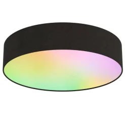 Calex kattoplafondi Smart Ø30 cm RGB + 3000-6500K musta