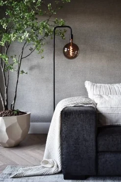 Calex lattiavalaisin U-line musta E27