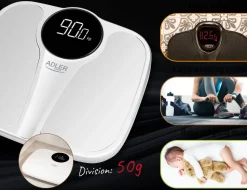 Camry henkilövaaka valkoinen